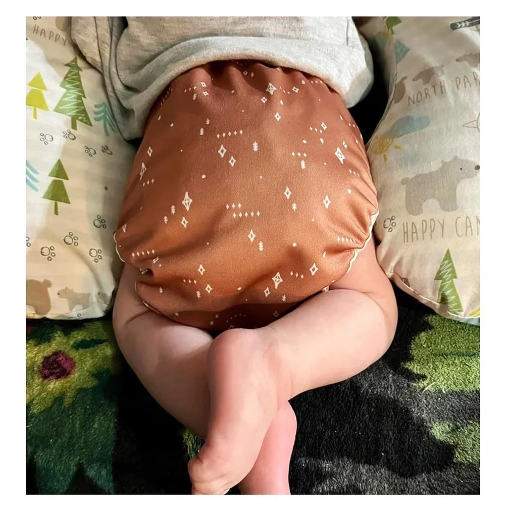 Mama Koala Cloth Diaper Covers w/Double Gusset,Snap Closure,M-Simply Neutrals